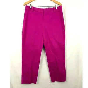 Talbots Curvy Pink Business Pants Sz 10 Trousers Slacks Casual Cotton Blend